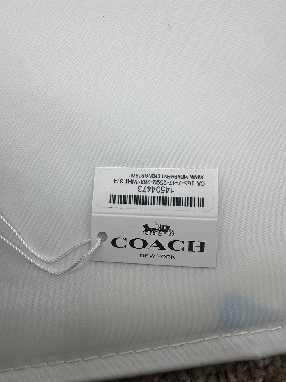 Coach New Luxury Coach White Silicone Watch with Green Dial Accents - Picture 7 of 7